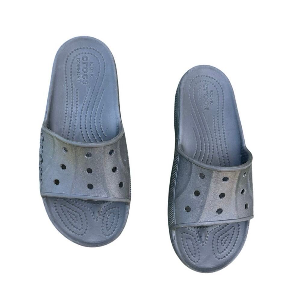 Crocs Unisex Baya II Adult‎ Slides Size M8 W10 Black Sandals